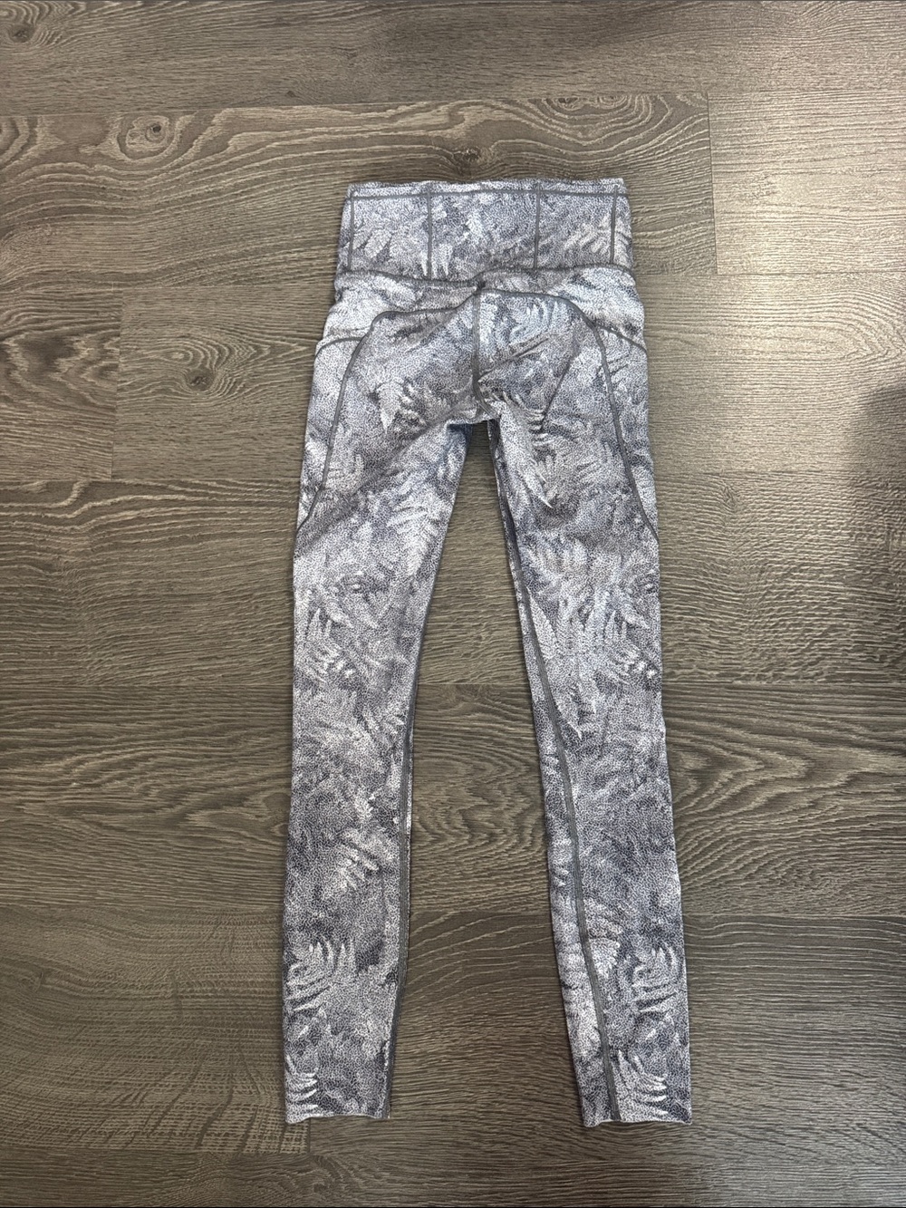 lululemon athletica Gray Fern-Print High-Rise Leggings